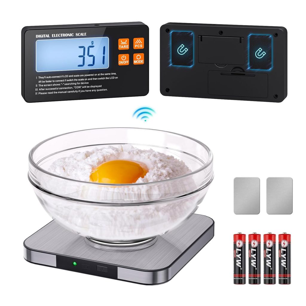 Food Scale with Split Wireless LCD Display