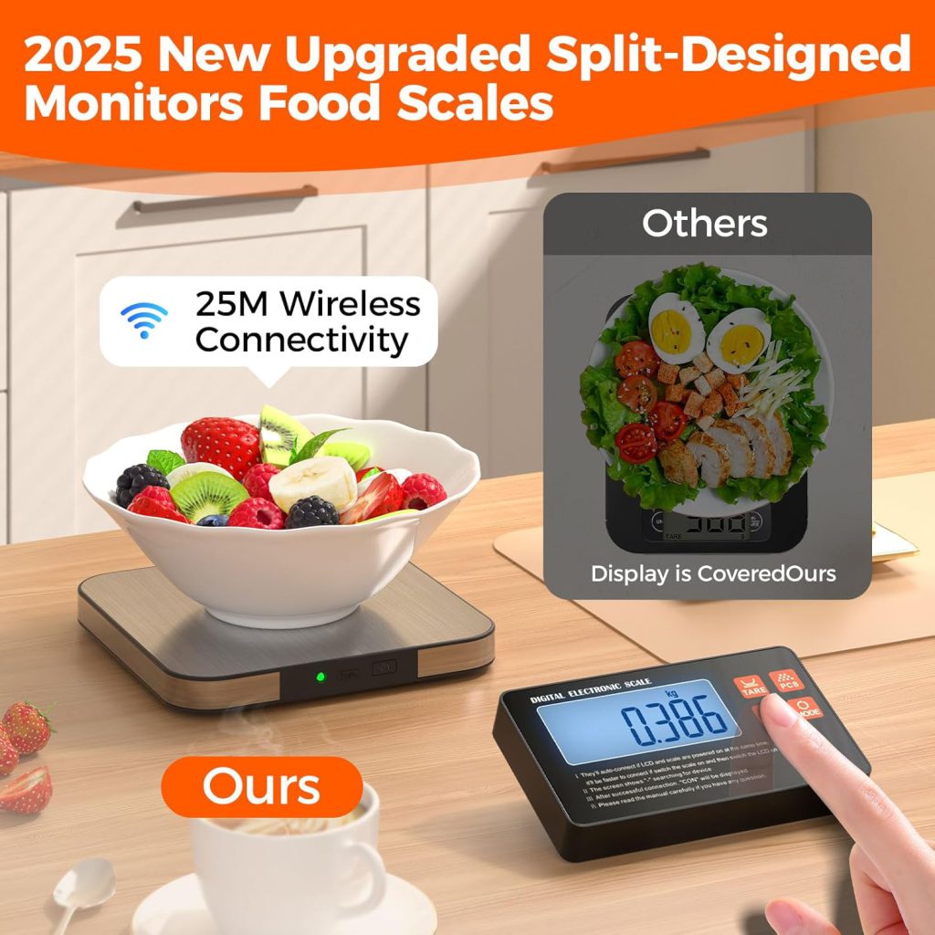 Food Scale with Split Wireless LCD Display-2