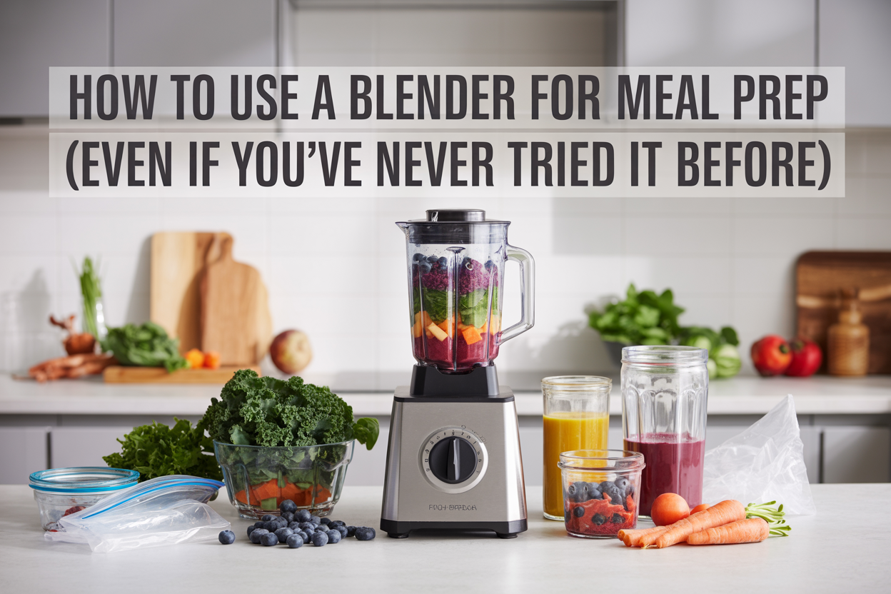 How to Use a Blender for Meal Prep