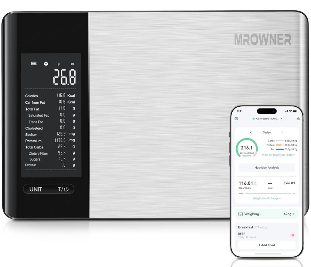 MrOwner Smart Food Kitchen Scale